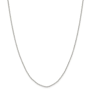 24" Sterling Silver 1.65mm Diamond-cut Long Link Cable Chain Necklace