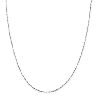 24" Sterling Silver 1.2mm Twisted Serpentine Chain Necklace