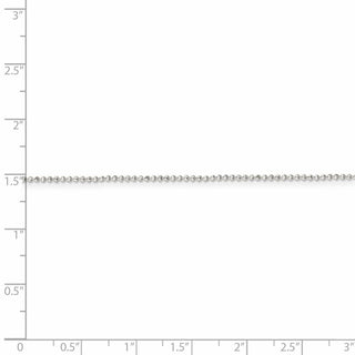 16" Sterling Silver 1.05mm Square Fancy Beaded Chain Necklace