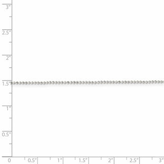 24" Sterling Silver 1.05mm Square Fancy Beaded Chain Necklace