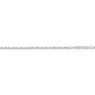20" Sterling Silver 1.15mm Square Fancy Beaded Chain Necklace