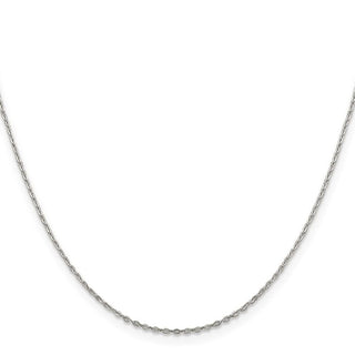 18" Sterling Silver .5mm Flat Link Cable Chain