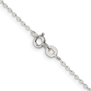 18" Sterling Silver .5mm Flat Link Cable Chain