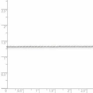 18" Sterling Silver .5mm Flat Link Cable Chain