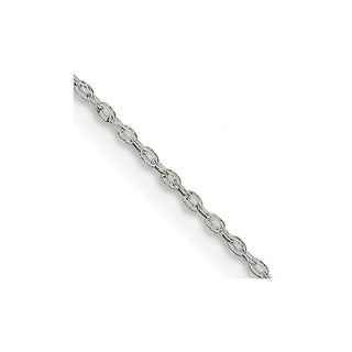 24" Sterling Silver .5mm Flat Link Cable Chain