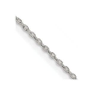 18" Sterling Silver .5mm Flat Link Cable Chain