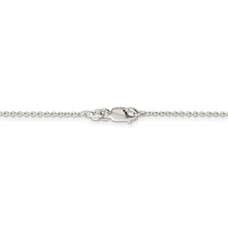 24" Sterling Silver 1mm Flat Link Cable Chain Necklace