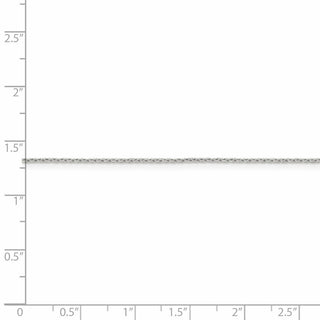 24" Sterling Silver .95mm Diamond-cut Forzantina Cable Chain Necklace