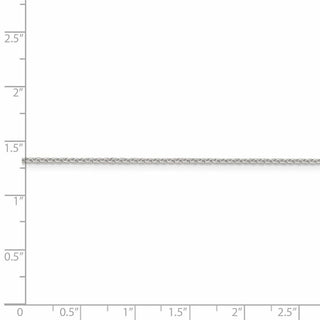 18" Sterling Silver 1.4mm Diamond-cut Forzantina Cable Chain Necklace