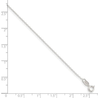 24" Sterling Silver .95mm Forzantina Cable Chain Necklace