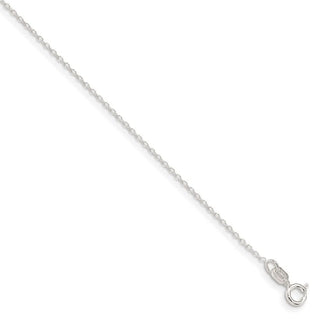 24" Sterling Silver .95mm Forzantina Cable Chain Necklace
