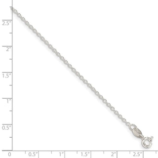 24" Sterling Silver 1.45mm Forzantina Cable Chain Necklace