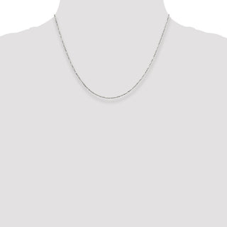 18" Sterling Silver 1.4mm Twisted Serpentine Chain Necklace