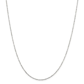 20" Sterling Silver 1.4mm Twisted Serpentine Chain Necklace