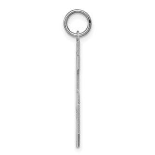 Sterling Silver Rhodium-plated Large Polished Number 45 Charm