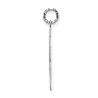 Sterling Silver Rhodium-plated Large Polished Number 48 Charm