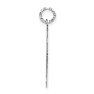 Sterling Silver Rhodium-plated Large Polished Number 59 Charm