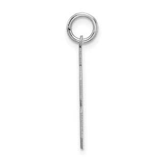 Sterling Silver Rhodium-plated Medium Satin Number 88 Charm