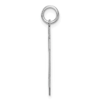 Sterling Silver Rhodium-plated Large Satin Number 20 Charm
