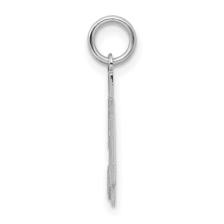 Sterling Silver Rhodium-plated Small Satin Number 54 Charm