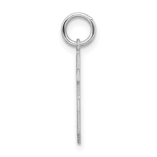 Sterling Silver Rhodium-plated Small Satin Number 55 Charm