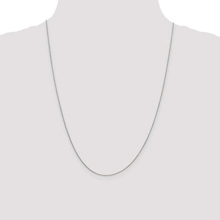 24" Sterling Silver .95mm Round Franco Chain Necklace