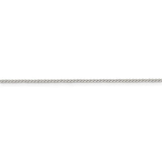 18" Sterling Silver 1mm Round Franco Chain Necklace