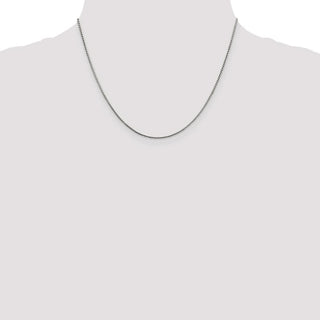 18" Sterling Silver 1mm Round Franco Chain Necklace