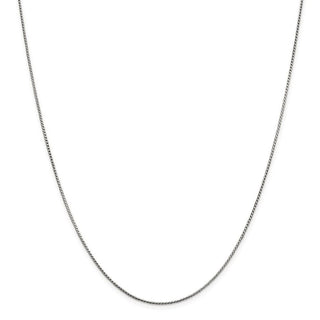 18" Sterling Silver 1mm Round Franco Chain Necklace