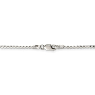 30" Sterling Silver 1.75mm Round Franco Chain Necklace