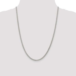 24" Sterling Silver 3.3mm Chain Necklace