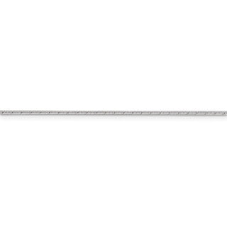 24" Sterling Silver 1.2mm Patterned Diamond-cut Snake Chain Necklace