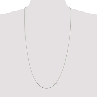 30" Sterling Silver 1.2mm Patterned Diamond-cut Snake Chain Necklace