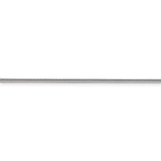 8" Sterling Silver 1.5mm Diamond-cut Flat Snake Chain Bracelet