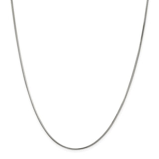 24" Sterling Silver 1.5mm Diamond-cut Flat Snake Chain Necklace