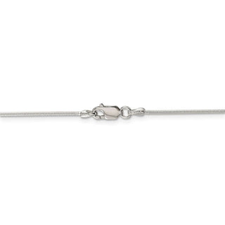 36" Sterling Silver 1mm Snake Chain Necklace