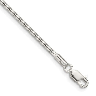 7" Sterling Silver 1.75mm Snake Chain Bracelet