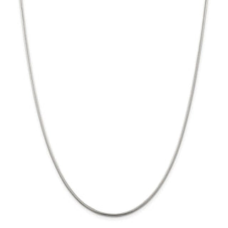 24" Sterling Silver 1.75mm Snake Chain Necklace