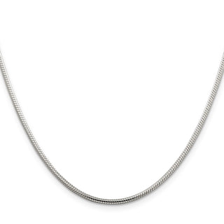 20" Sterling Silver 2mm Snake Chain Necklace
