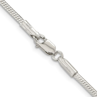 20" Sterling Silver 2mm Snake Chain Necklace