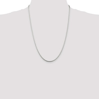 24" Sterling Silver 2mm Snake Chain Necklace