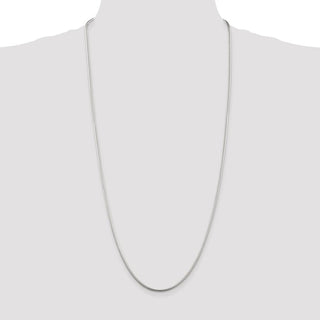30" Sterling Silver 2mm Snake Chain Necklace