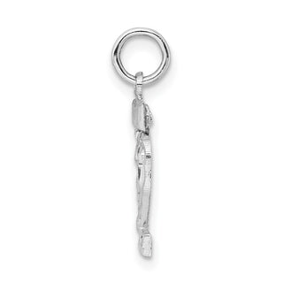 Sterling Silver Rhodium-plated Small #22 Charm