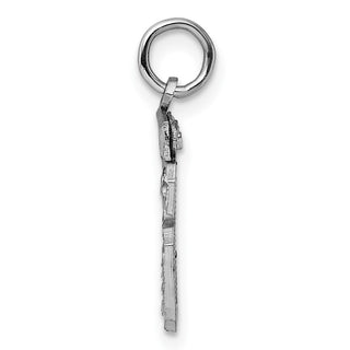Sterling Silver Rhodium-plated Small #26 Charm