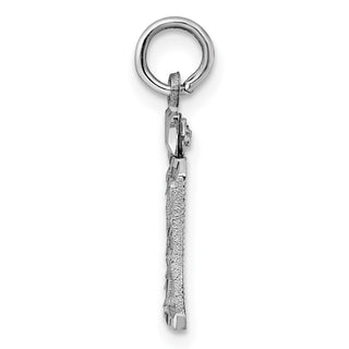Sterling Silver Rhodium-plated Small #29 Charm
