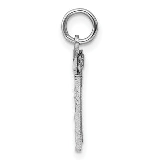Sterling Silver Rhodium-plated Small #31 Charm