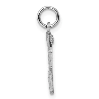 Sterling Silver Rhodium-plated Small #53 Charm
