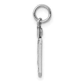 Sterling Silver Rhodium-plated Small #70 Charm
