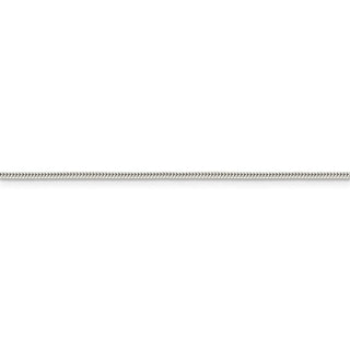 24" Sterling Silver 1.2mm Round Snake Chain Necklace