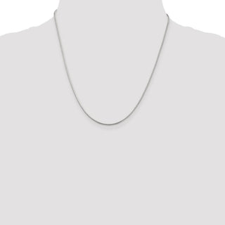 20" Sterling Silver 1mm Round Snake Chain Necklace